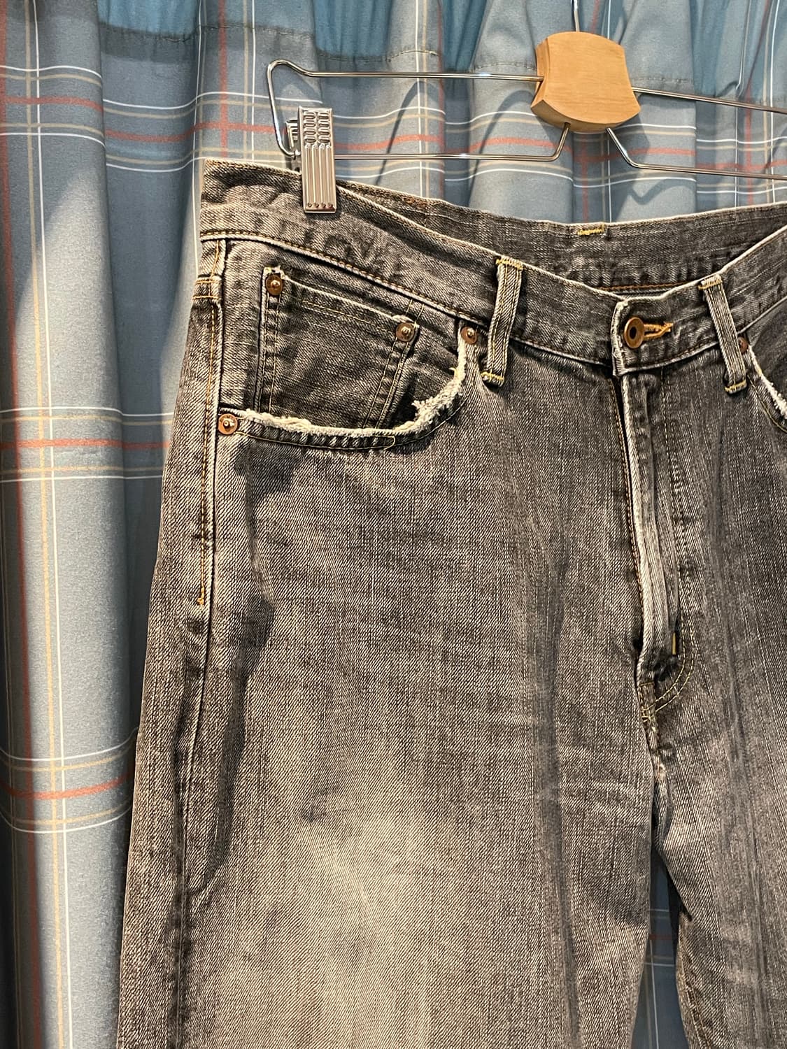 에드윈 505z 셀비지 오렌지탭 34x34 상품이미지5