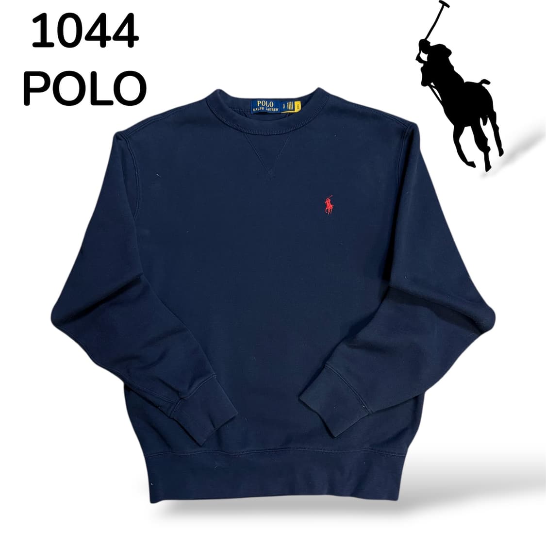  폴로 레드로고 네이비 맨투맨 S 상품이미지2