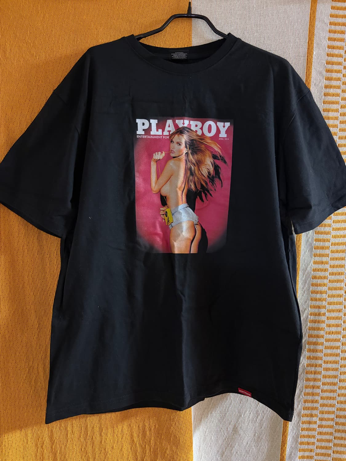 세인트페인x플레이보이 콜라보 반팔 세제품(M) 상품이미지1