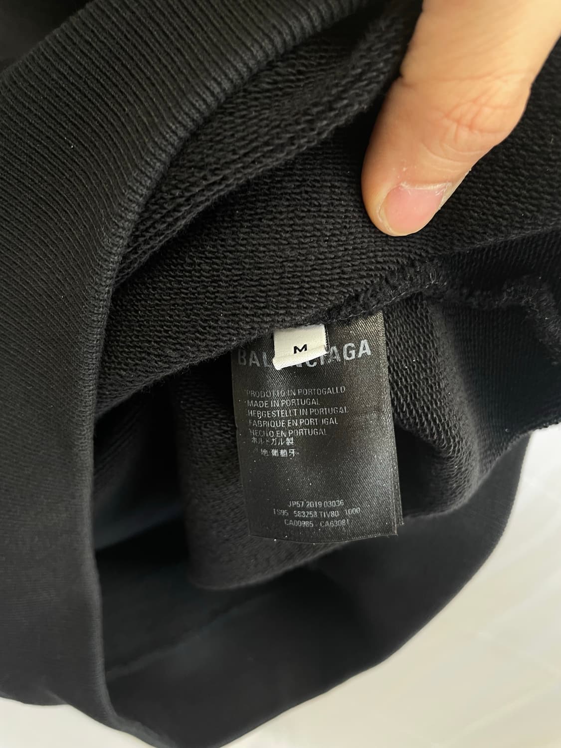 발렌시아가 마스터카드 로고 맨투맨 [M] 상품이미지5