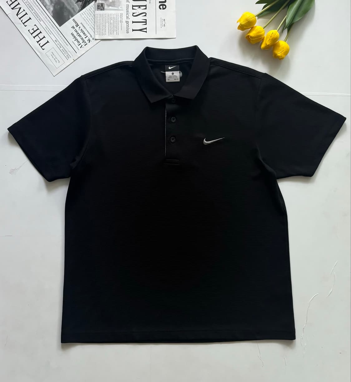 Nike 나이키 빈티지 블랙 스우시 반팔티 상품이미지2