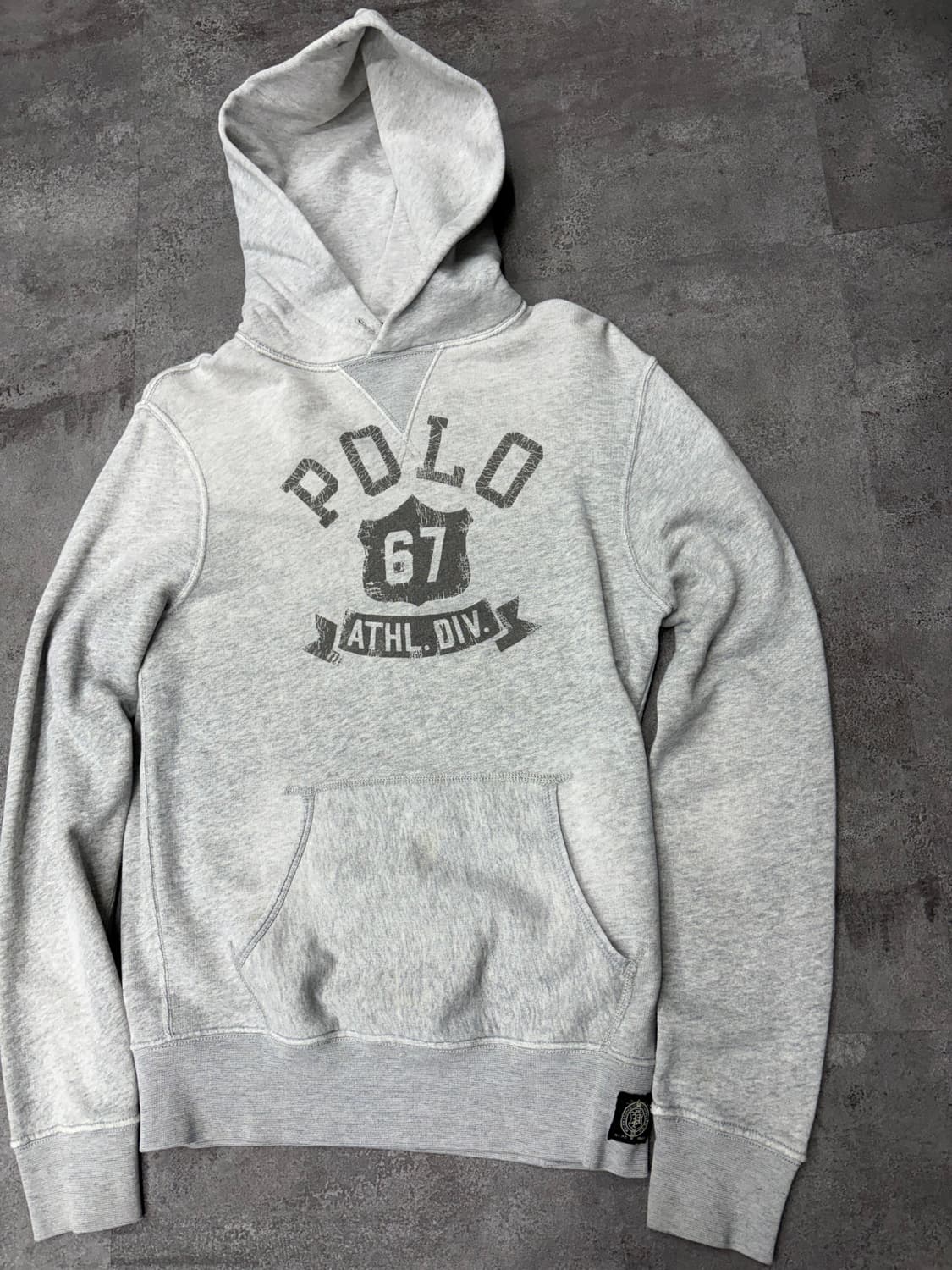 폴로 랄프로렌 67 ATHL DIV 회색 후드티 상품이미지3