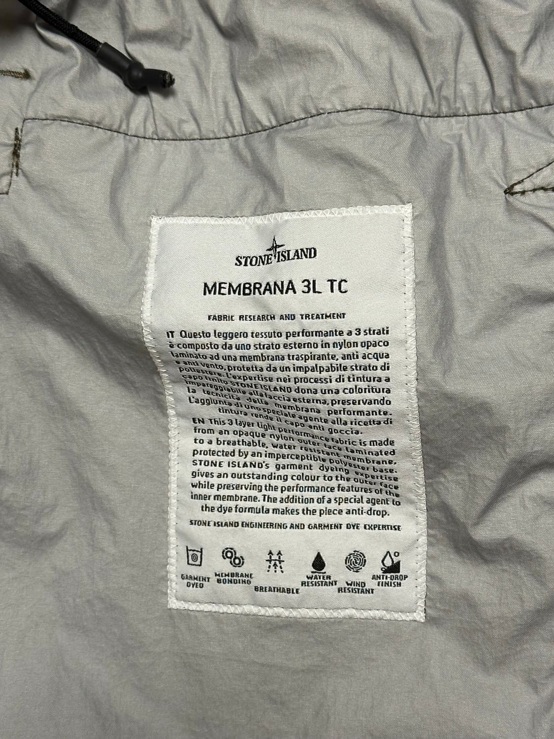 스톤아일랜드 멤브라나 3L tc 자켓 M(100) 국내판 상품이미지2