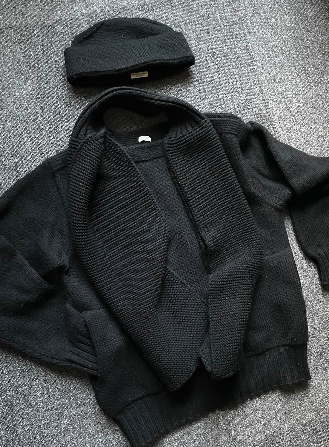 피그벨 21AW 알파카울 밀 와치캡 잉크블랙 상품이미지5