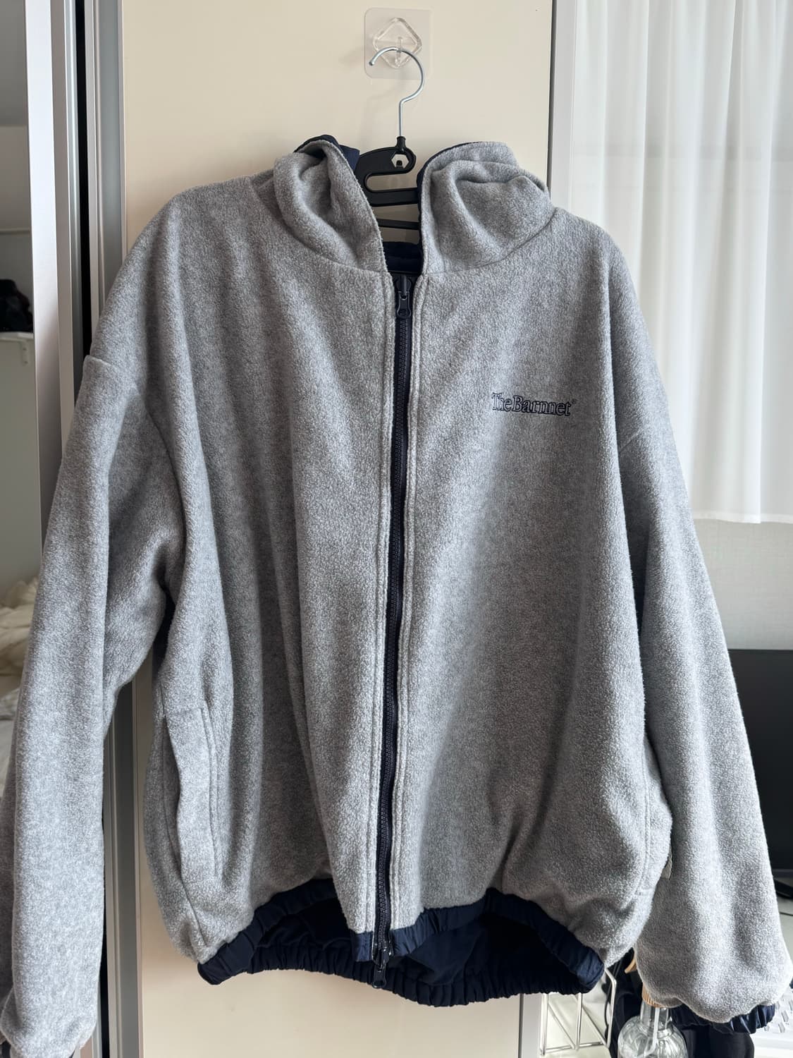 더바넷 스너글 리버시블 후디드 자켓 네이비 s 상품이미지2