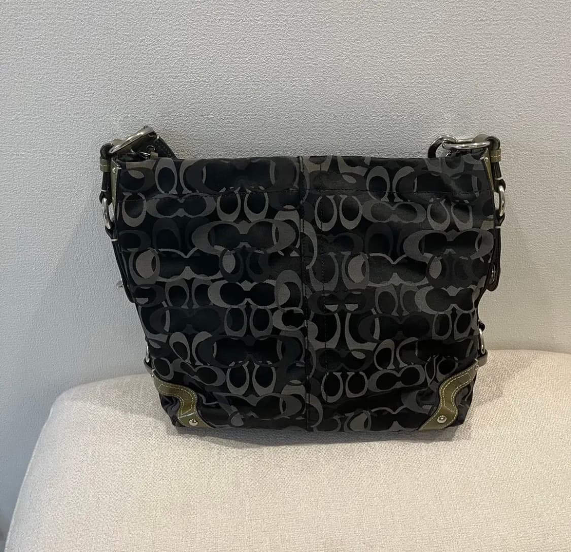 coach 코치 빈티지 시그니처 블랙 숄더백 y2k 상품이미지2