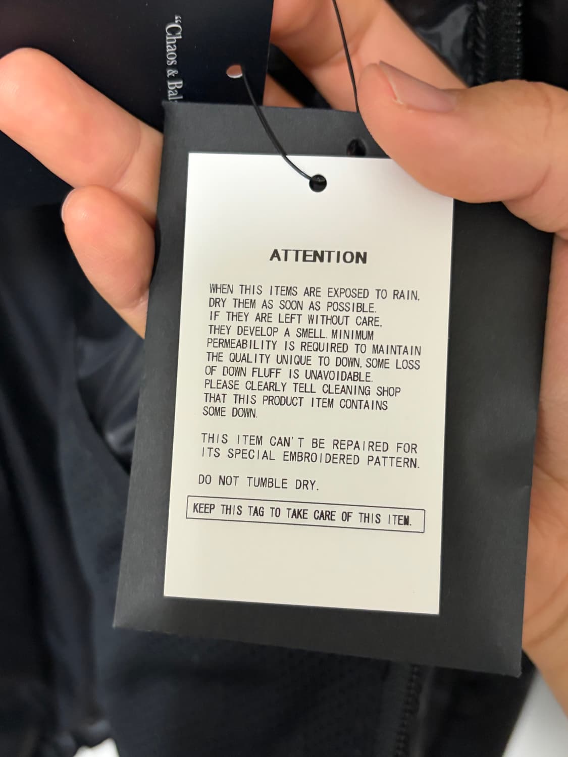 언더커버 로고 자수 다운패딩 사이즈 3 상품이미지6