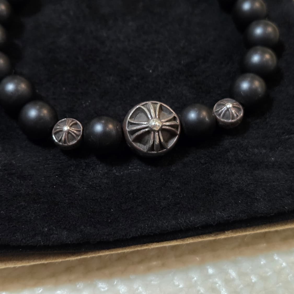 크롬하츠 비즈팔찌 BEAD 71 무광 오닉스 8mm 상품이미지2