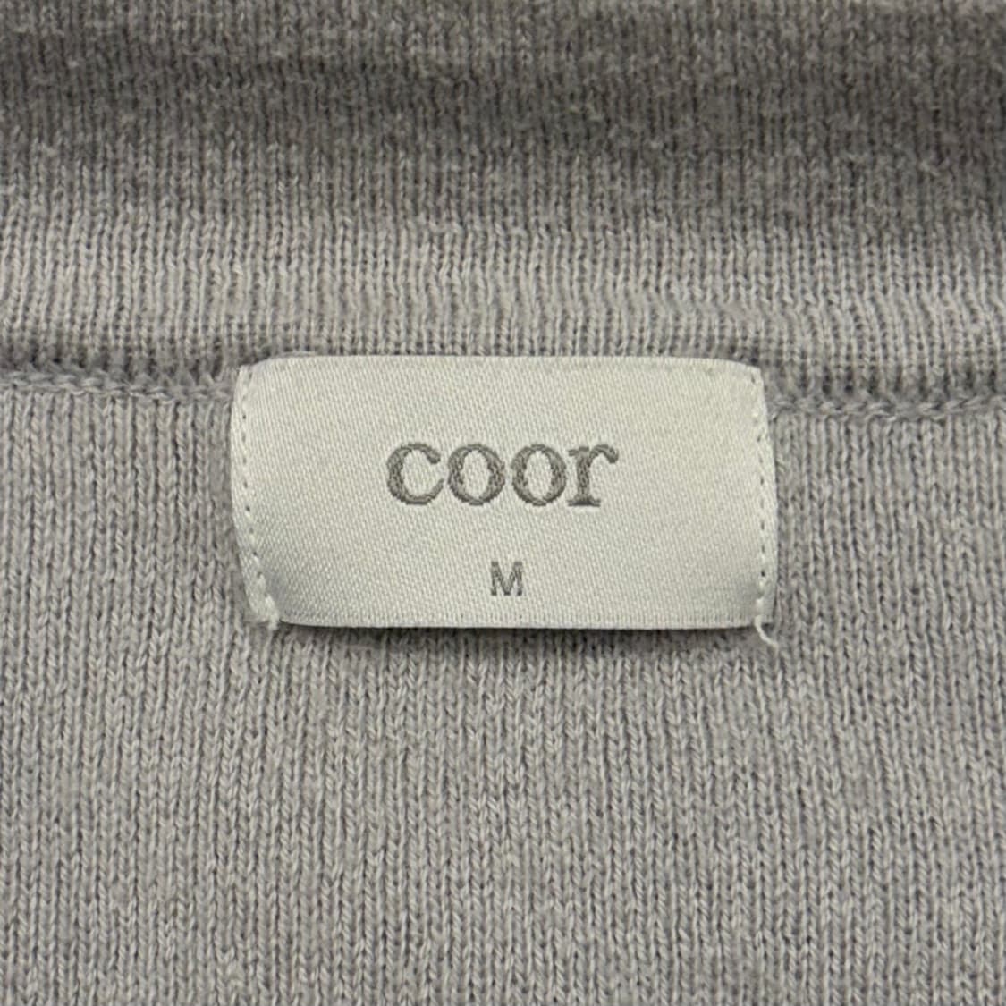 COOR 쿠어 엘보우패치 그레이 가디건 M 상품이미지6
