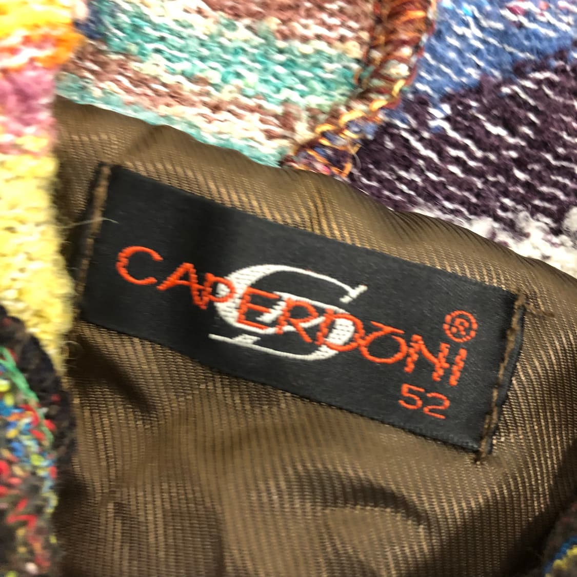 Caperdoni 멀티컬러 패턴 후드 가디건 상품이미지4