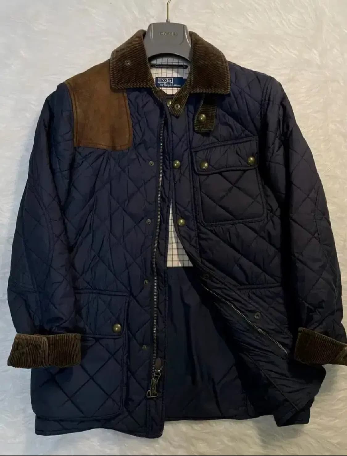 폴로 랄프로렌 헤리티지 캠든 퀼팅 헌팅 자켓 11fw 네이비 상품이미지1