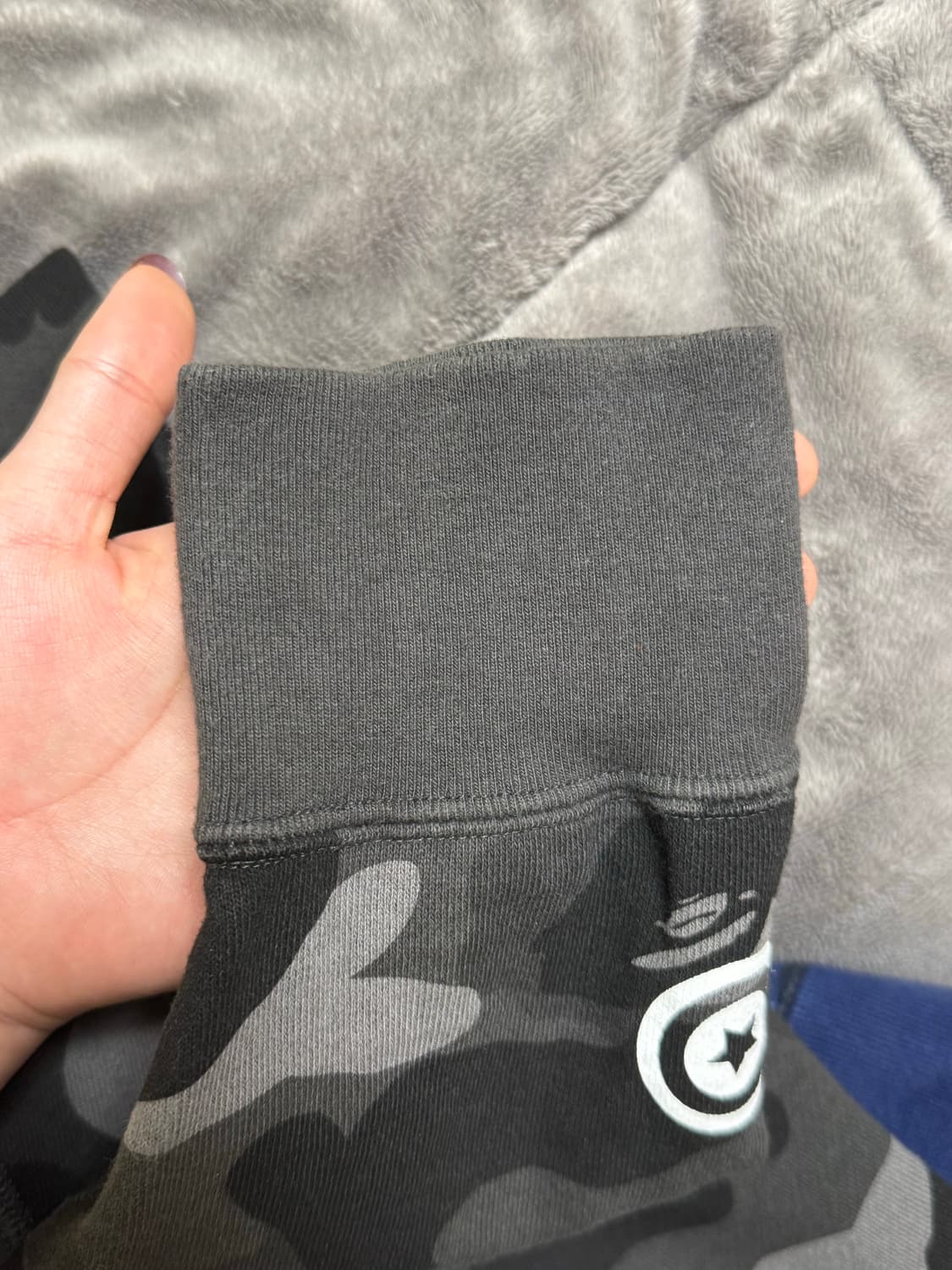 베이프 카모 세퍼레이트 샤크 후드 집업 블랙 네이비 M 상품이미지9