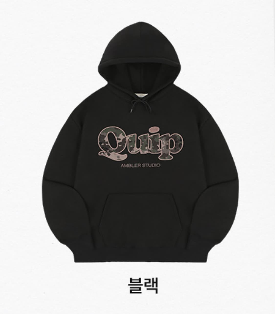 Quip 카모 패치 후드 티셔츠 AHP1211 상품이미지1