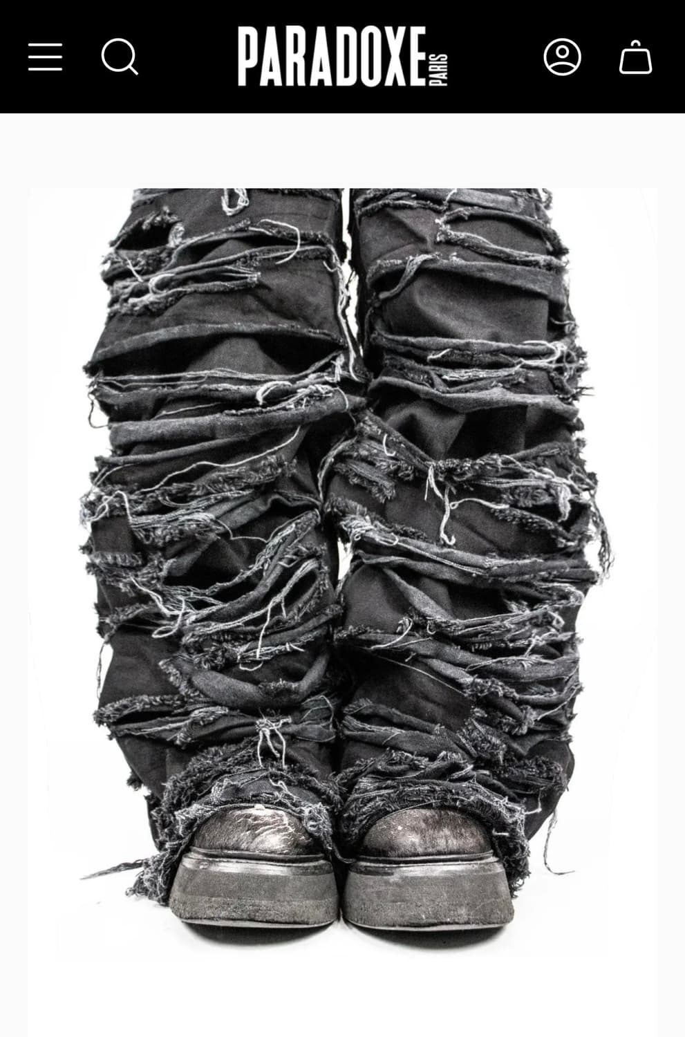 REAPER JEANS BAGGY BLACK DENIM 상품이미지4