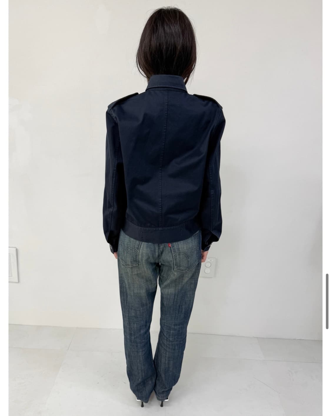 Navy Cotton Field Jacket 상품이미지3