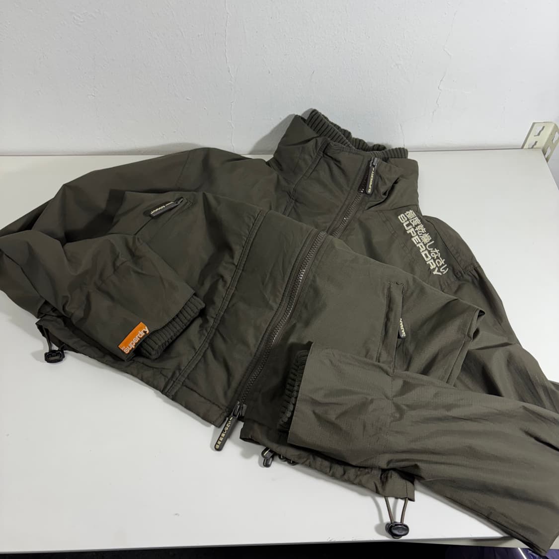 S 90-95 슈퍼드라이 카키브라운 멀티자크 나일론 바막자켓 상품이미지2