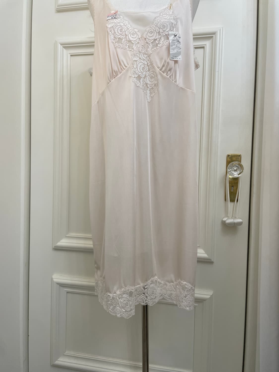 sheer pink lace point shirring slip opc 상품이미지9