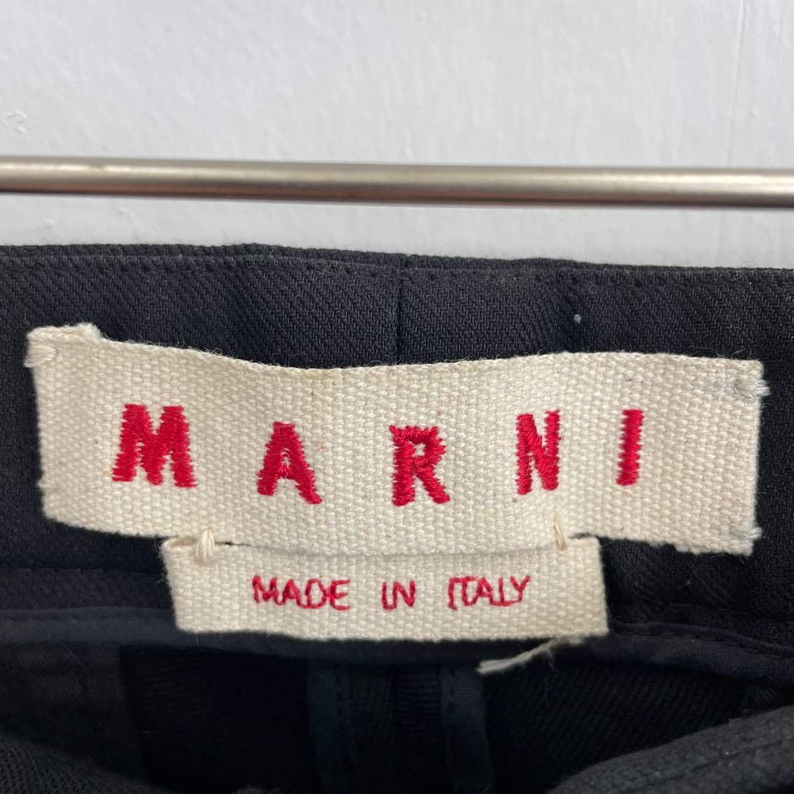 마르니 블랙 세미부츠컷 슬랙스 팬츠 바지 상품이미지6