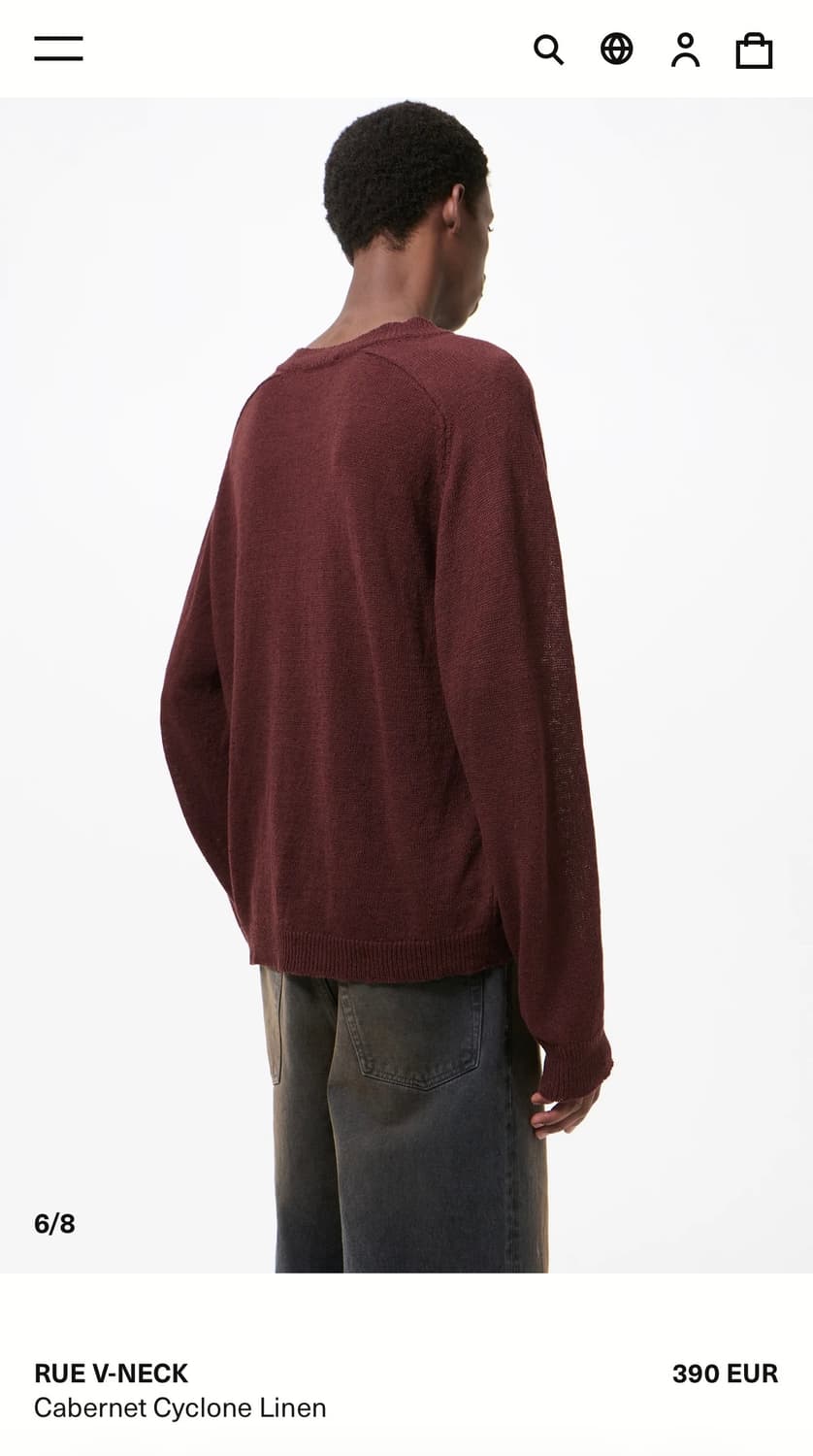 아워레가시 Rue 니트 버건디(46) 상품이미지2