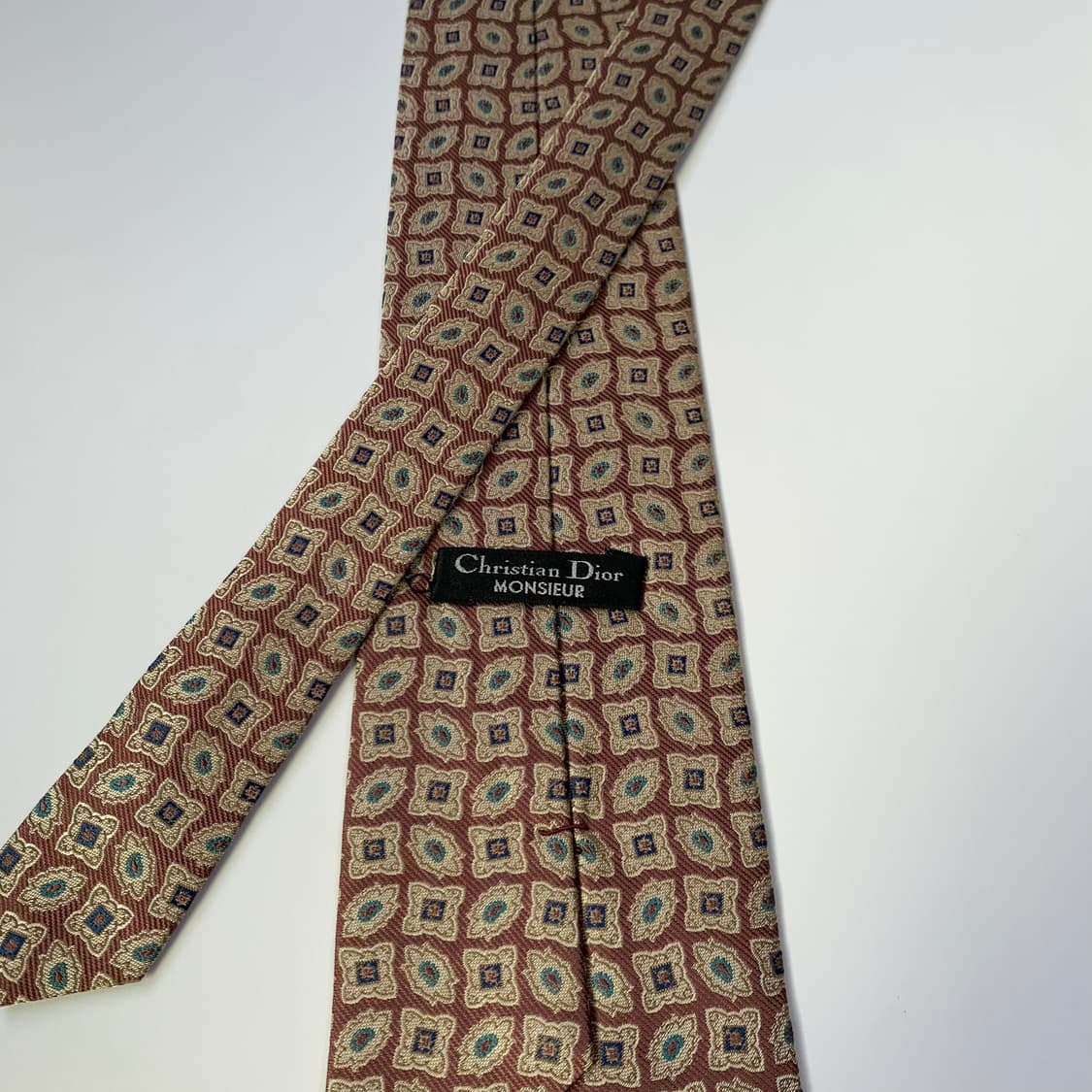 디올(Dior) 명품넥타이 100실크 기하학적패턴 A+등급 상품이미지5