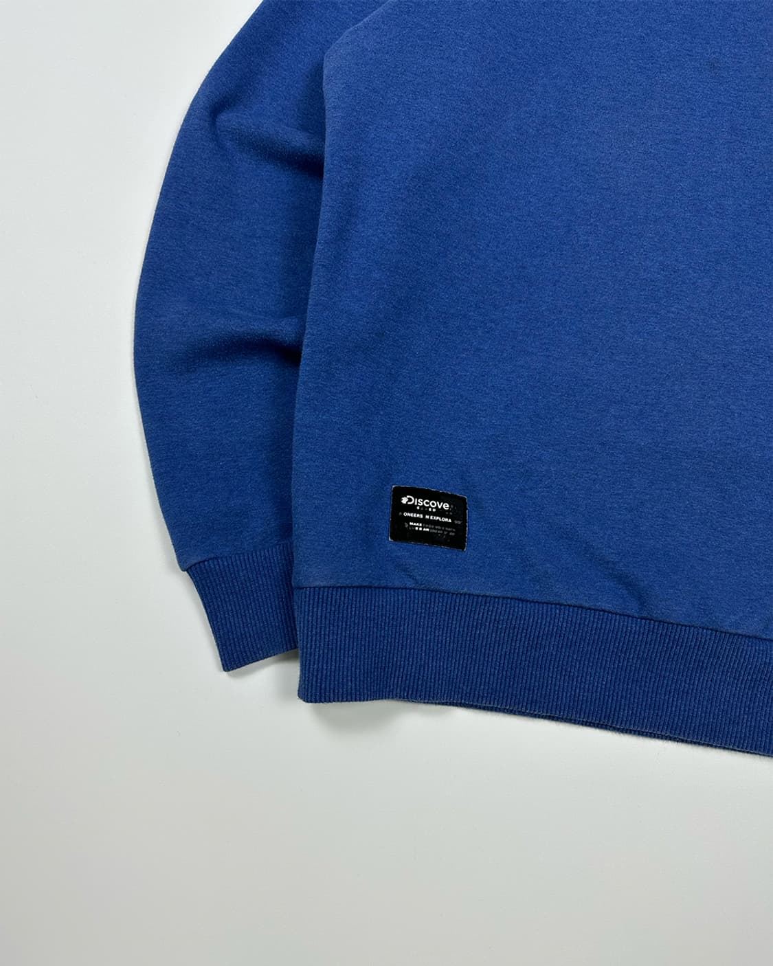 디스커버리 기모 맨투맨 블루 상품이미지3