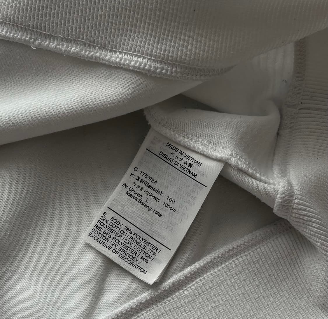 Nike 나이키 Dry-Fit 화이트 하프 집업 상품이미지6