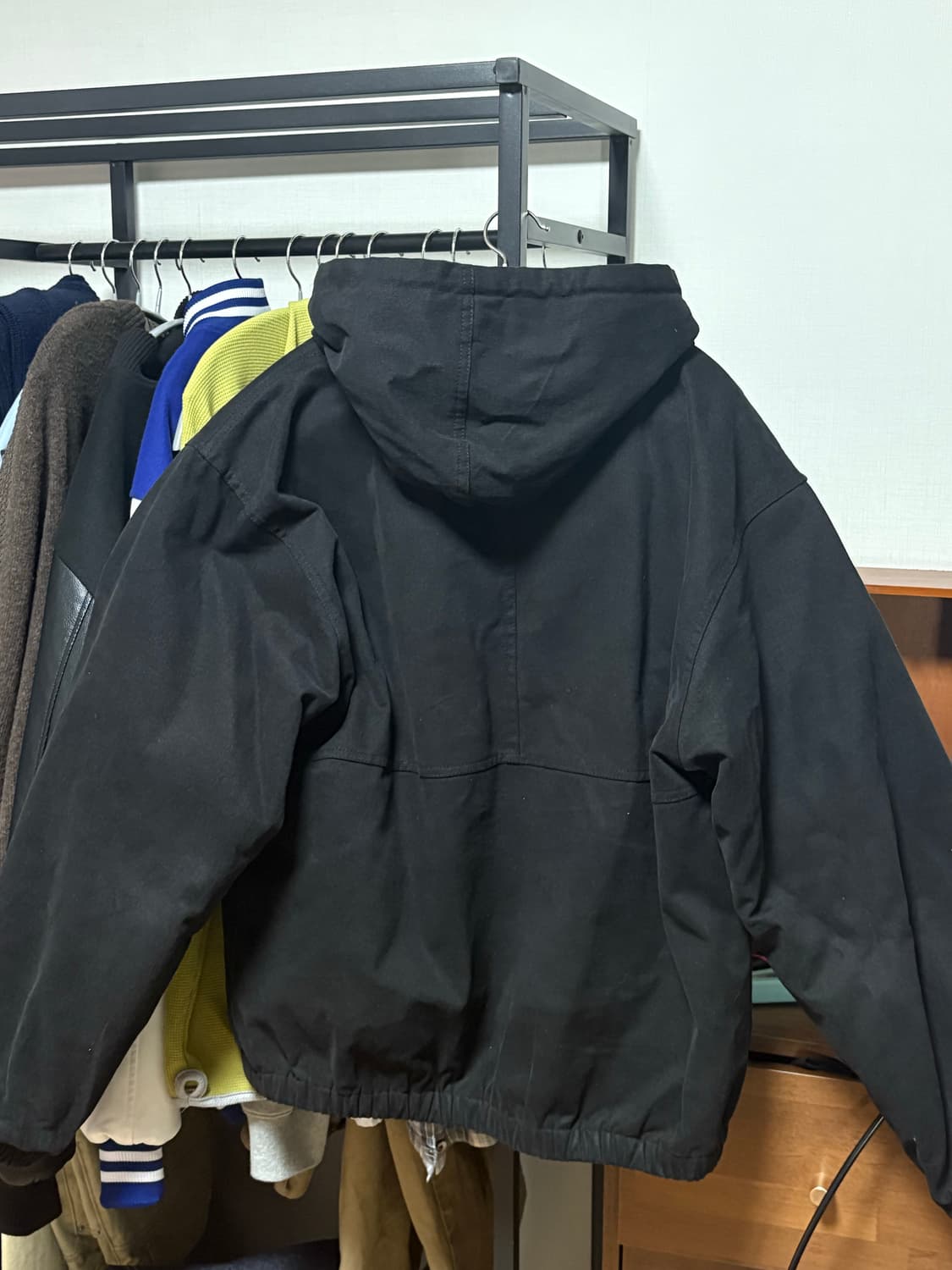 후드 워크자켓 (L) - 블랙 상품이미지2