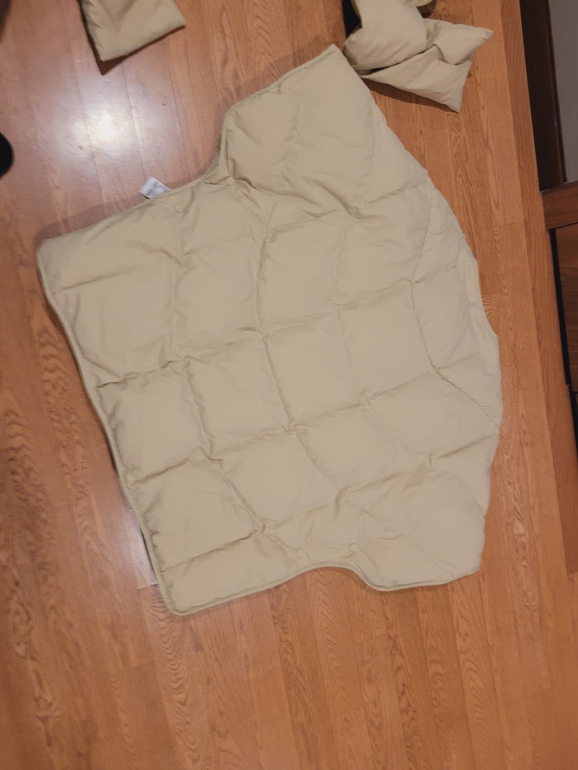 럭키슈에뜨 구스다운 판초패딩55~77 상품이미지4