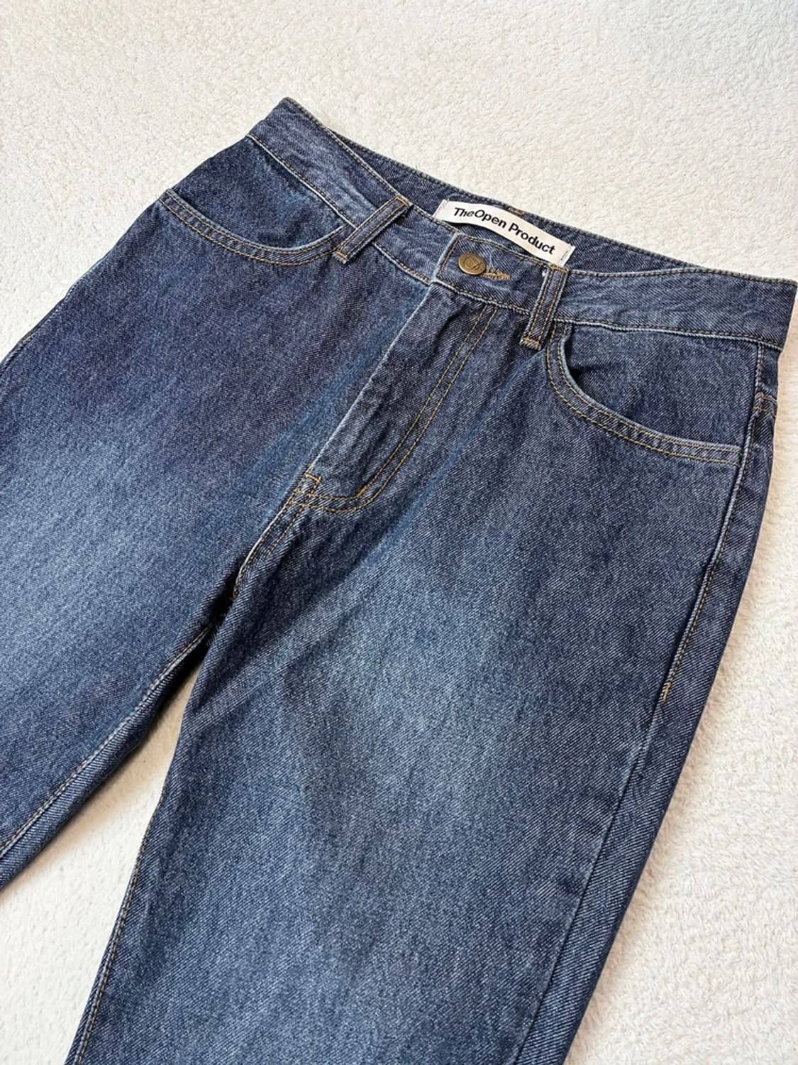 더오픈프로젝트 스트레이트 페이딩 버튼 데님 팬츠 PN6190 상품이미지2