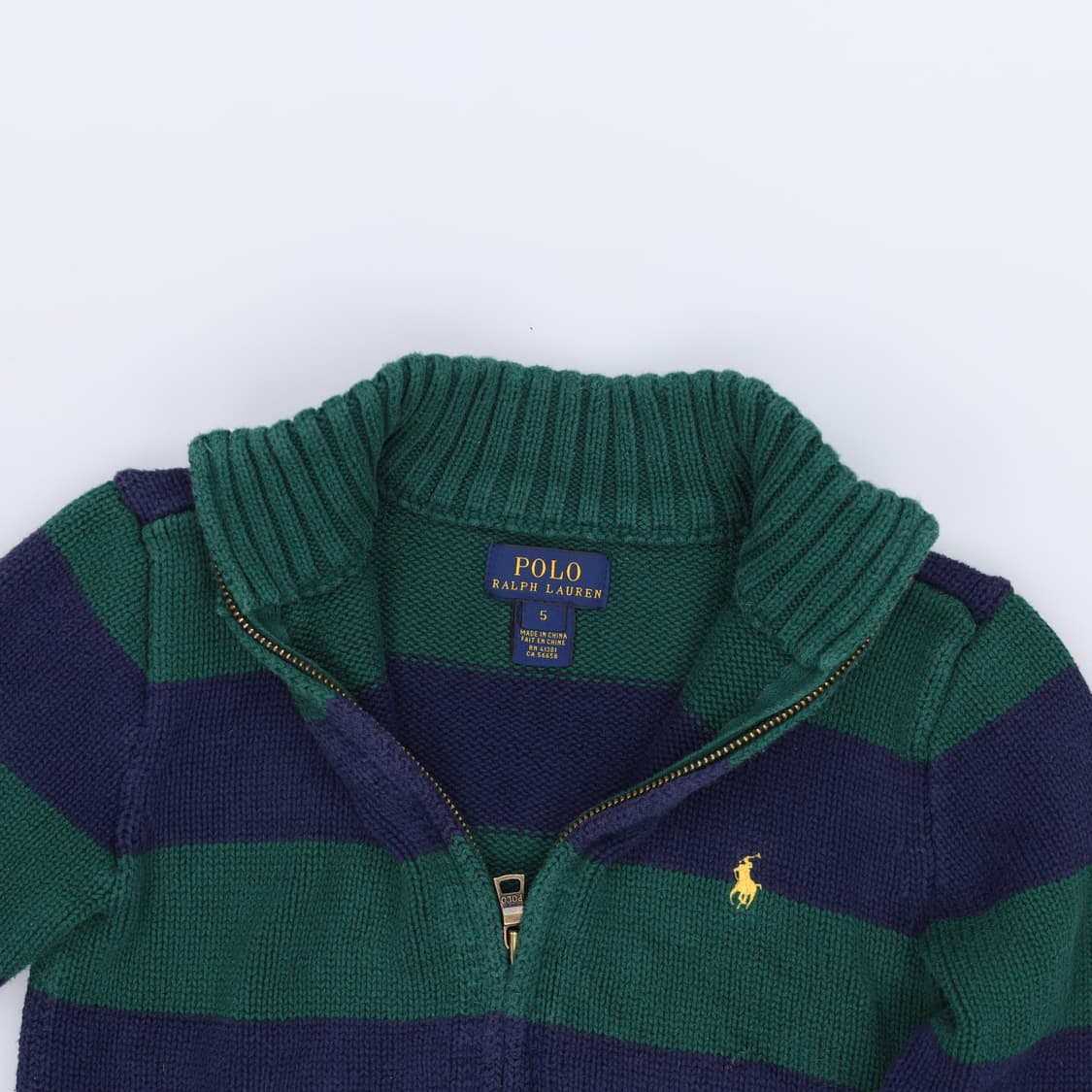 5 폴로 스트라이프 니트집업 0417H1 상품이미지3