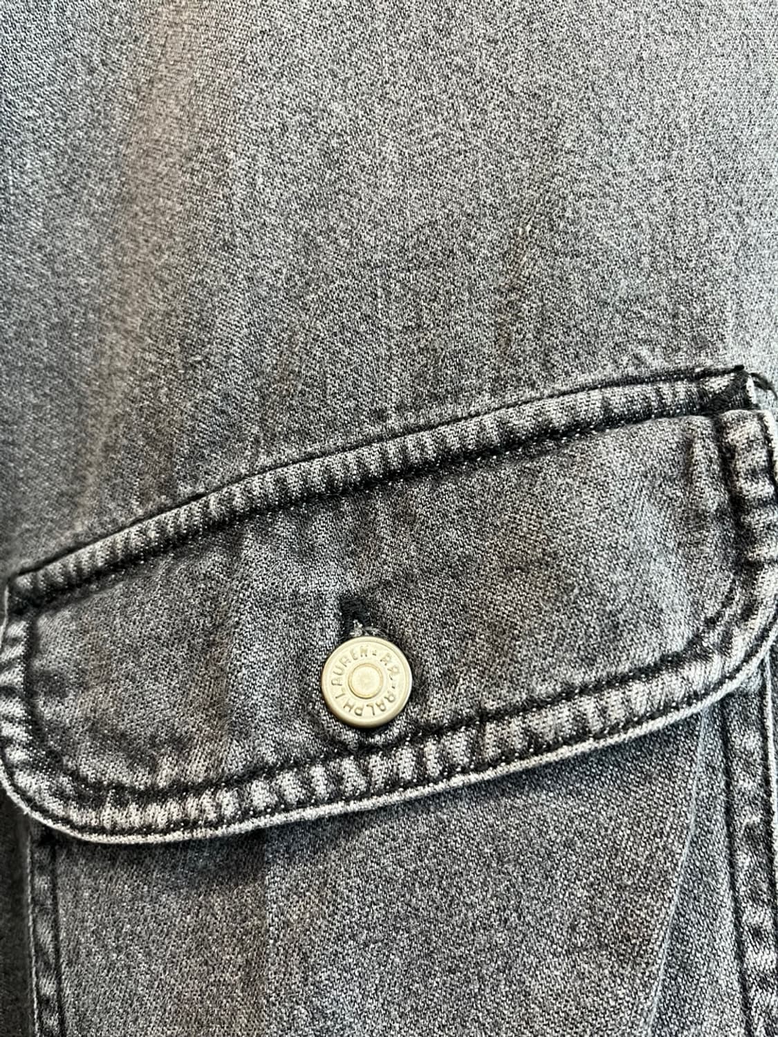 90s RRL 더블알엘 데님 셔츠 XL 상품이미지4