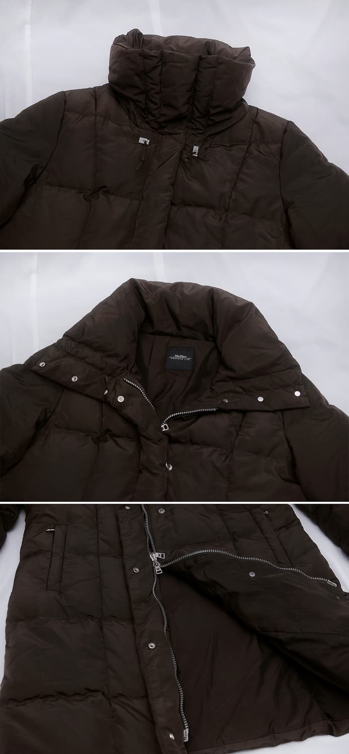 막스마라 하이넥 와이드카라 롱구스다운 패딩 코트 (42 / 55-66) 상품이미지3