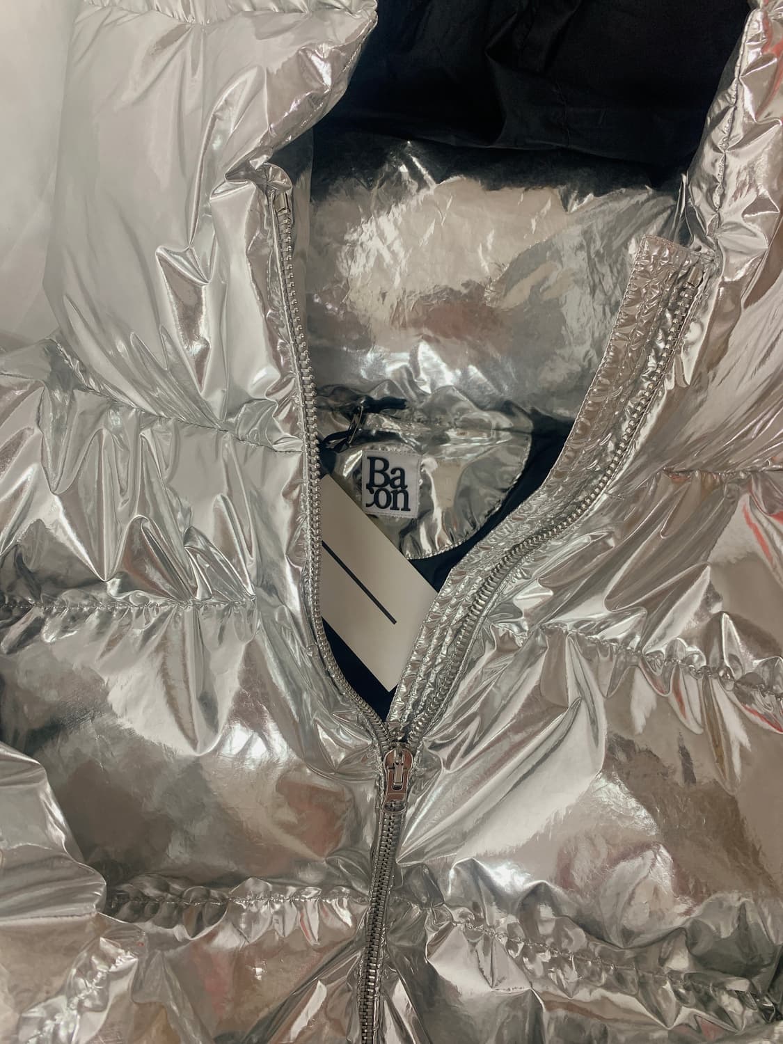 (새상품) 바콘 여성 메탈 덕다운 점퍼 상품이미지3