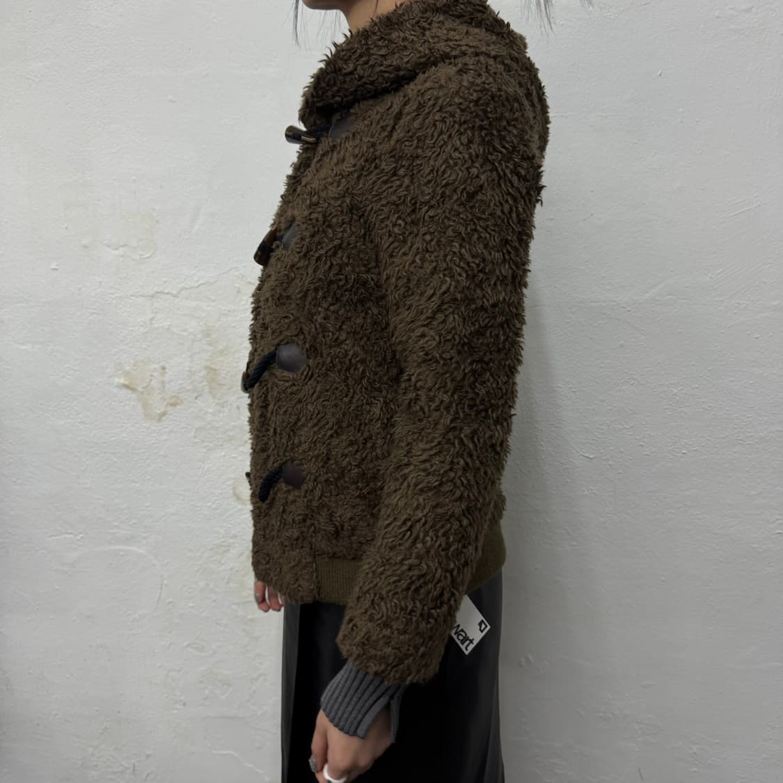 Ehyphenworld Gallery 브라운 덤블 토글 버튼 쇼트 자켓 상품이미지2