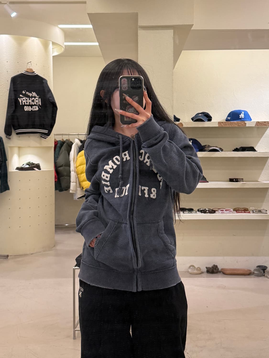 아베크롬비 y2k 빈티지 빅로고 후드 집업 U941 상품이미지1