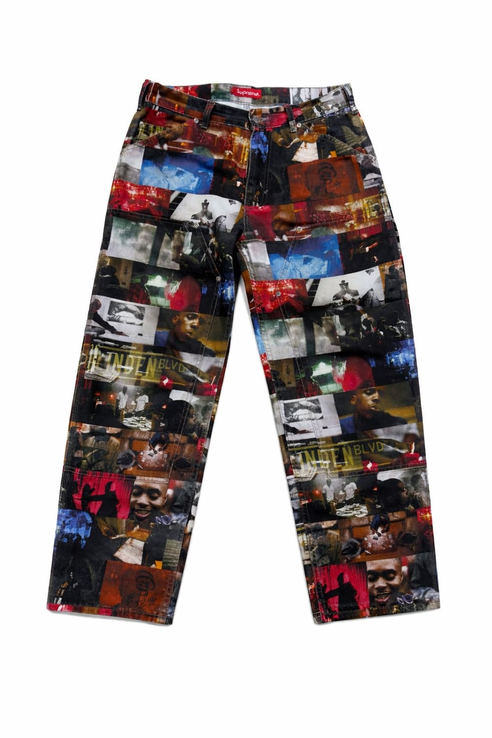 슈프림 21fw 나스 DMX 콜라주 더블니 팬츠 상품이미지1