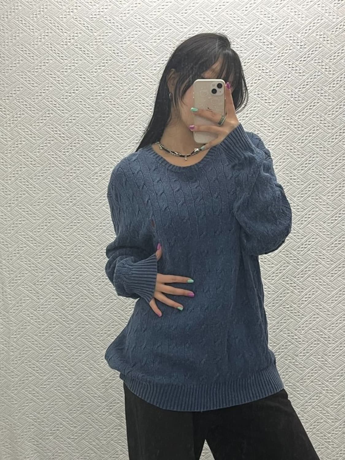 폴로 랄프로렌 베이직 캐주얼 크루넥 케이블 니트 XXL C06770 상품이미지2