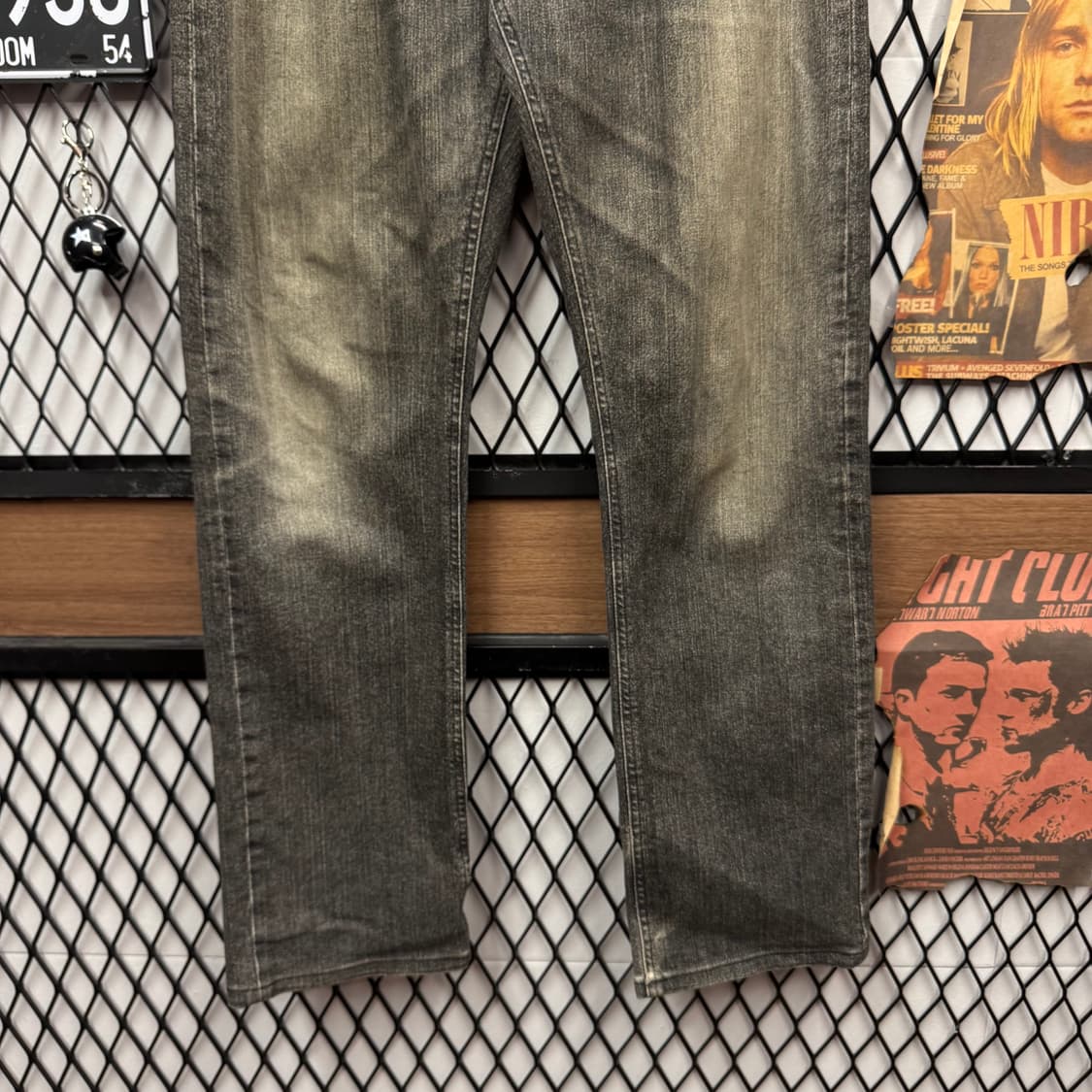 00s 버버리 블랙 라벨 데님 팬츠 스트레이트 핏 흑청 상품이미지4