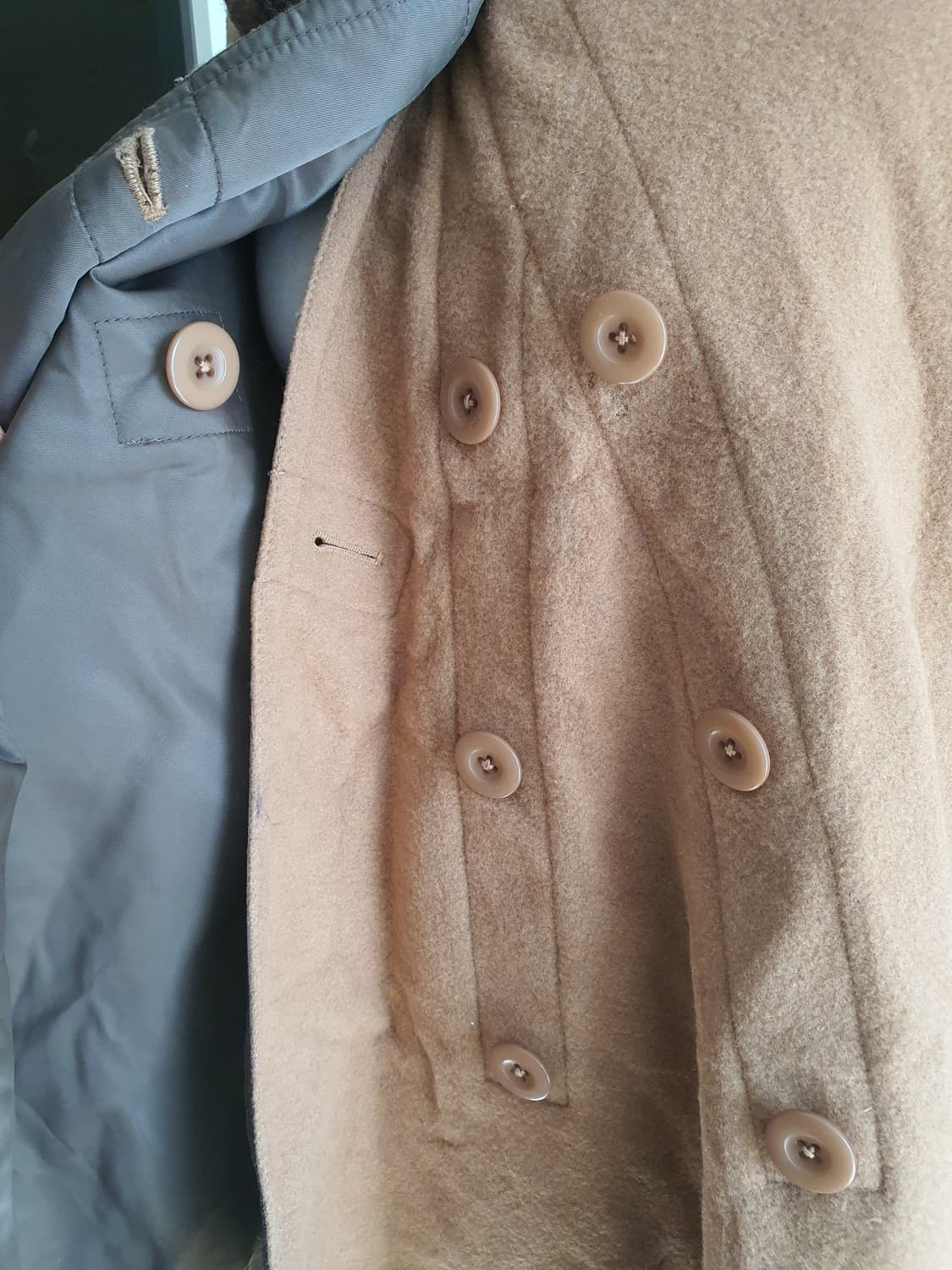 [모리걸] 달천깔 브라운 퍼 카라 망토 케이프 코트 상품이미지5