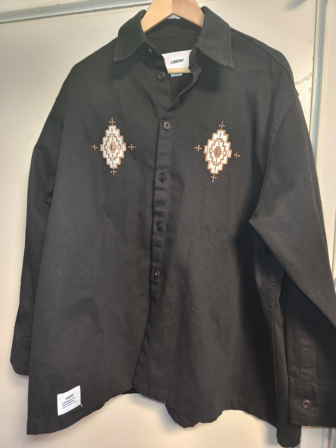 일본브랜드 Libere 치마요 오버 셔츠 S(실측사이즈 참고) 상품이미지2