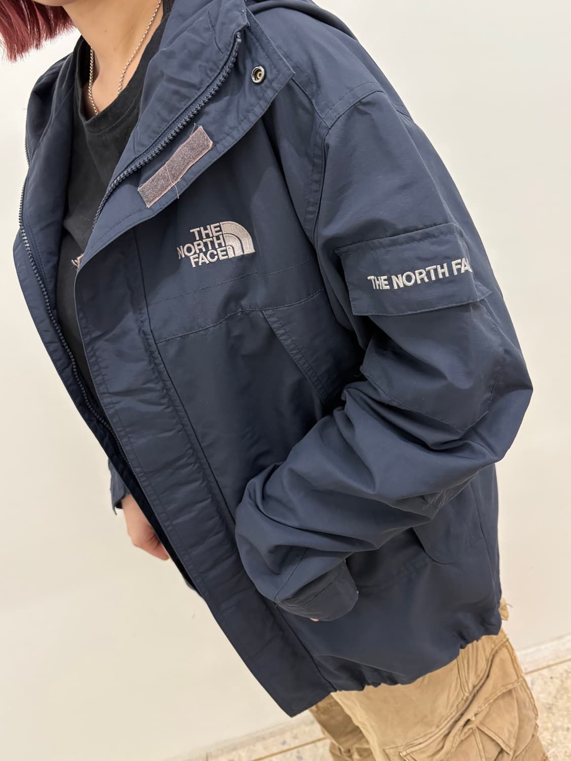 THE NORTH FACE  네이비 후드 바람막이 상품이미지6