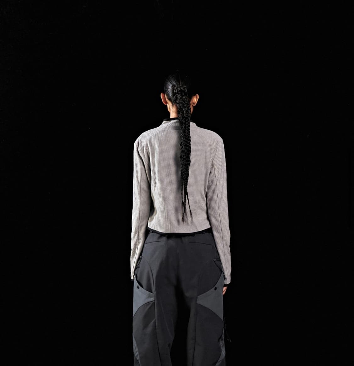 DIFFERENTIS.OK Quarter Zip Crop Top 상품이미지4