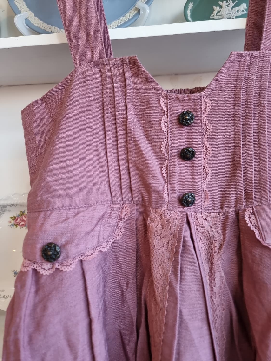 axes femme(엑시즈팜) 라일락 로맨틱 점퍼스커트원피스 상품이미지2