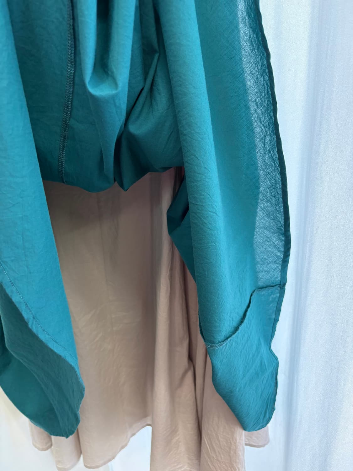 비비드 청록 레이어드 플레어 롱 원피스 JPN  상품이미지4