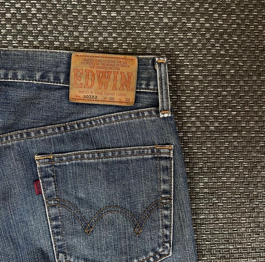  (31)에드윈(일본판) 503 중청 워싱 데님팬츠 상품이미지5