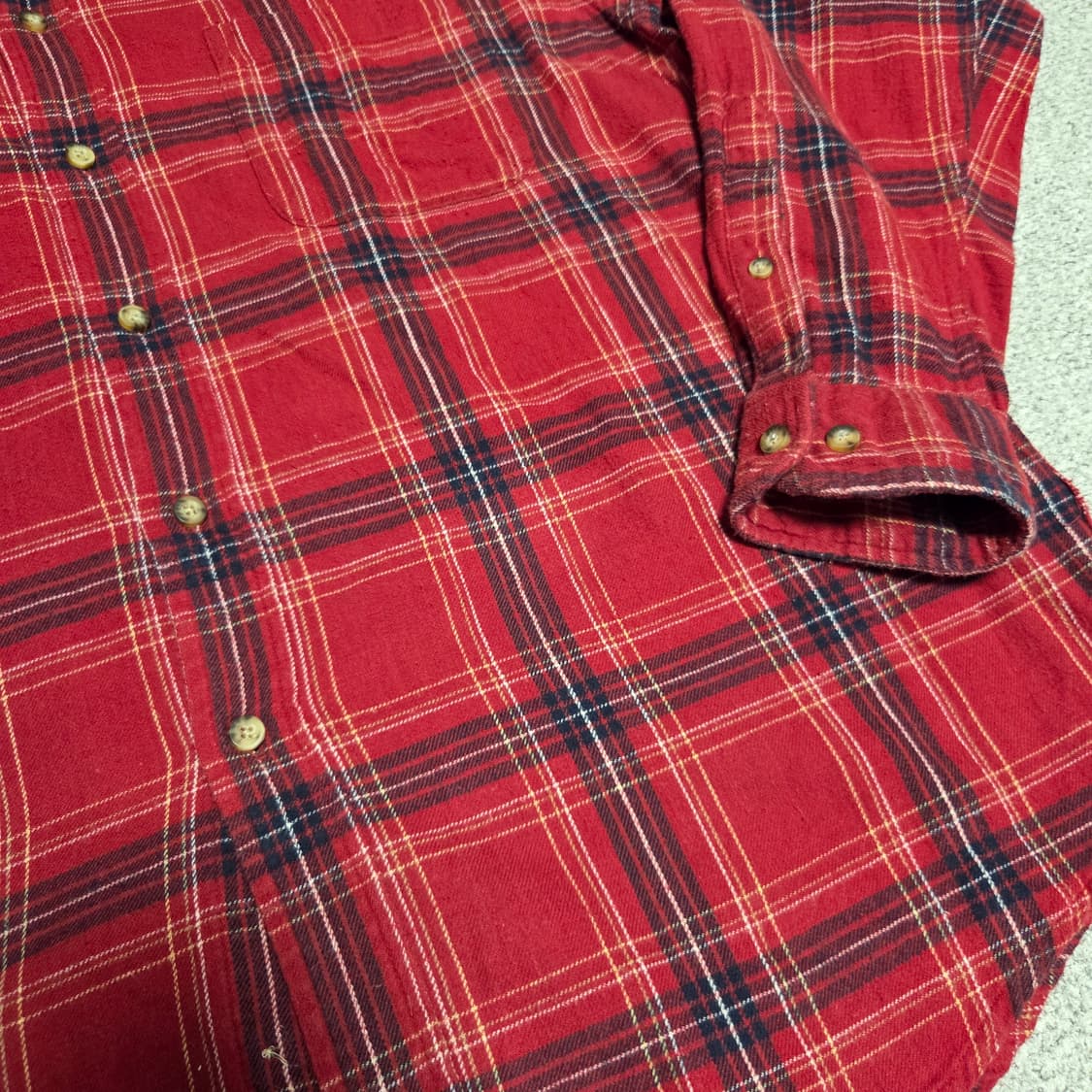 Croft&Barrow 플란넬 체크셔츠 XL(105) 상품이미지5