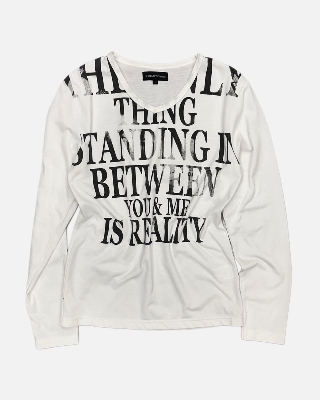 punk lettering v-neck t-shirt 상품이미지1