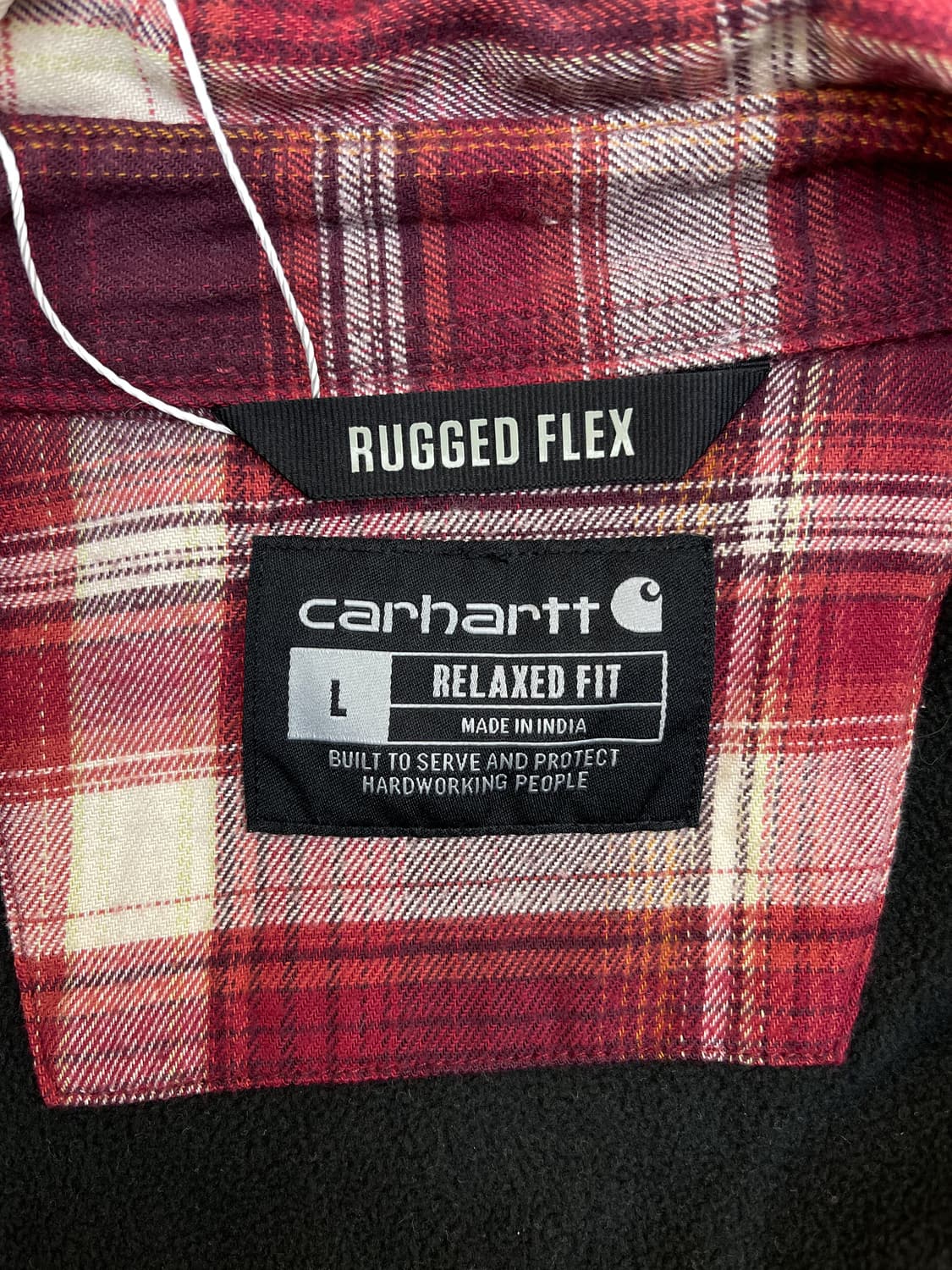 칼하트 러그드 플렉스 플란넬 체크 셔츠 상품이미지8
