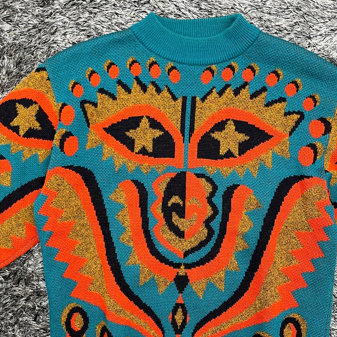 일본 빈티지 BELLEVUE BLUME 니트 100-105 상품이미지2