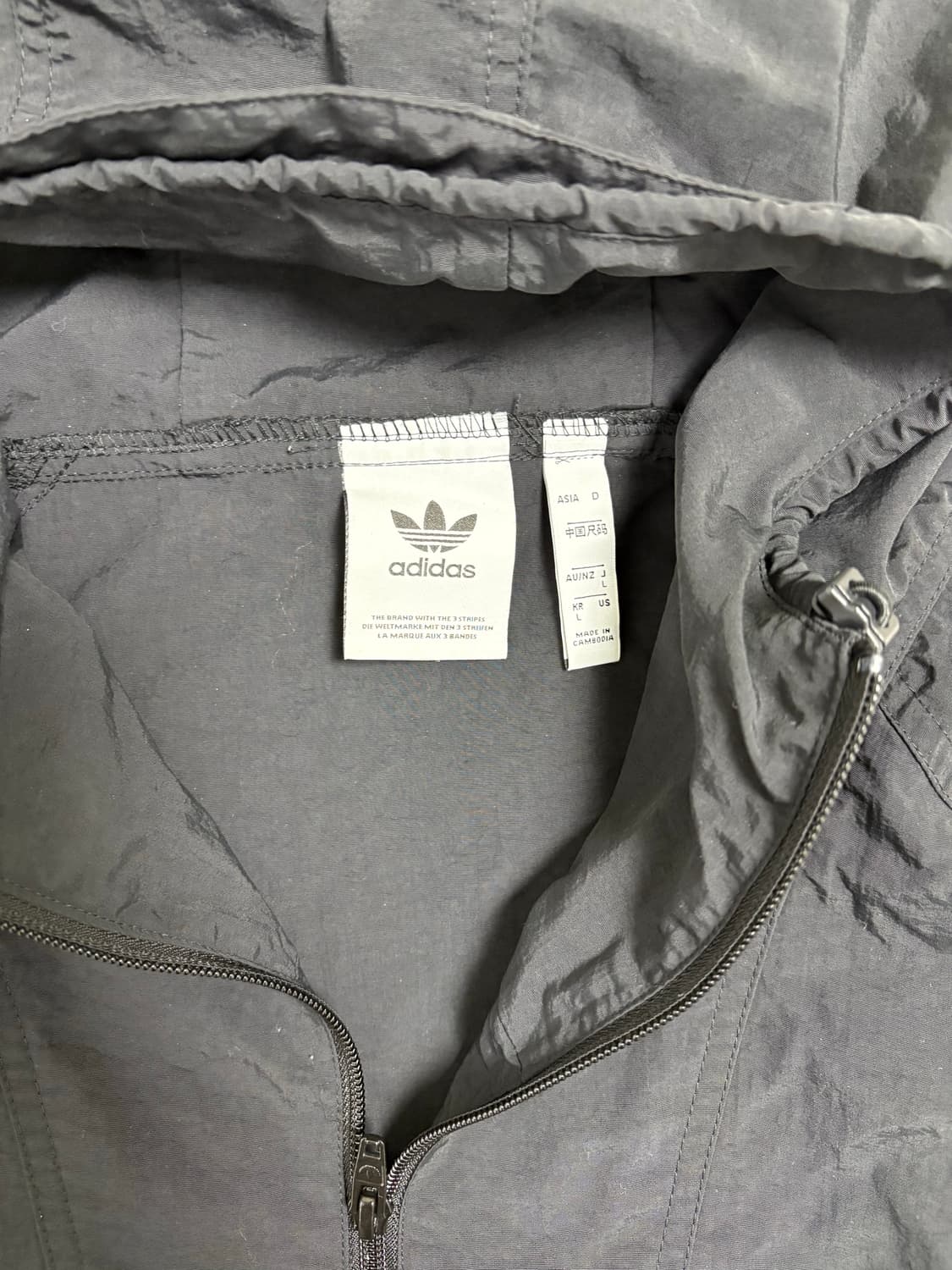 아디다스 아노락 바람막이 블랙 상품이미지6